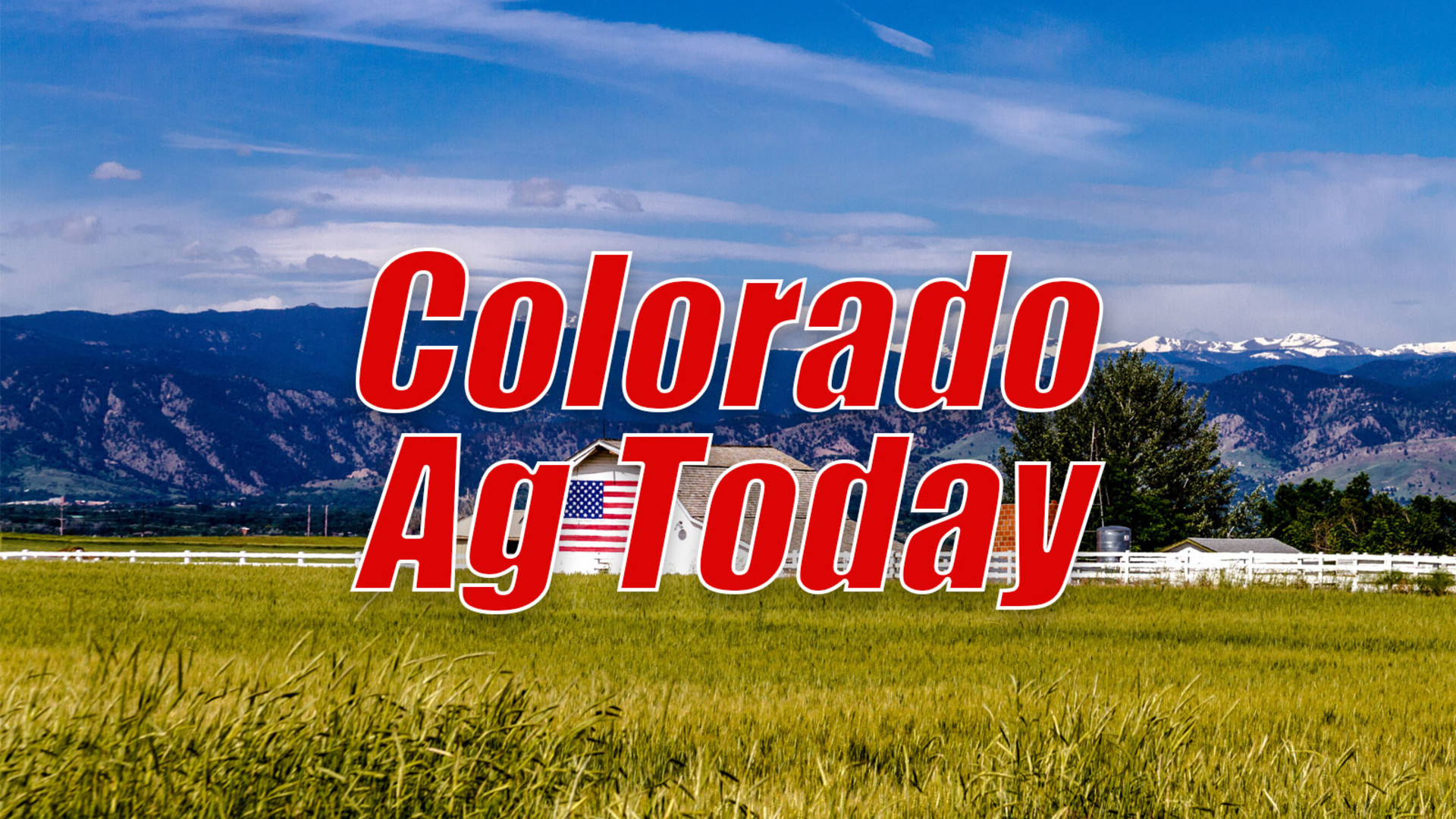 Governor's Forum on Colorado Ag Extends Deadline Thru Tomorrow