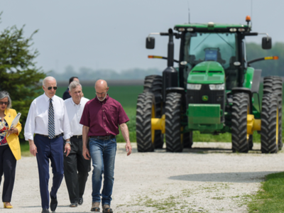 Biden Visits Illinois Farm and Commits to Helping Farmers
